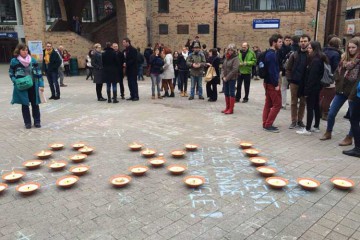 Hommage attentat BXL à lln
