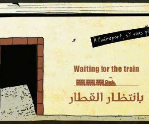 Waiting for the train
